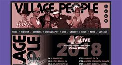 Desktop Screenshot of officialvillagepeople.com