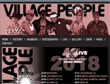 Tablet Screenshot of officialvillagepeople.com